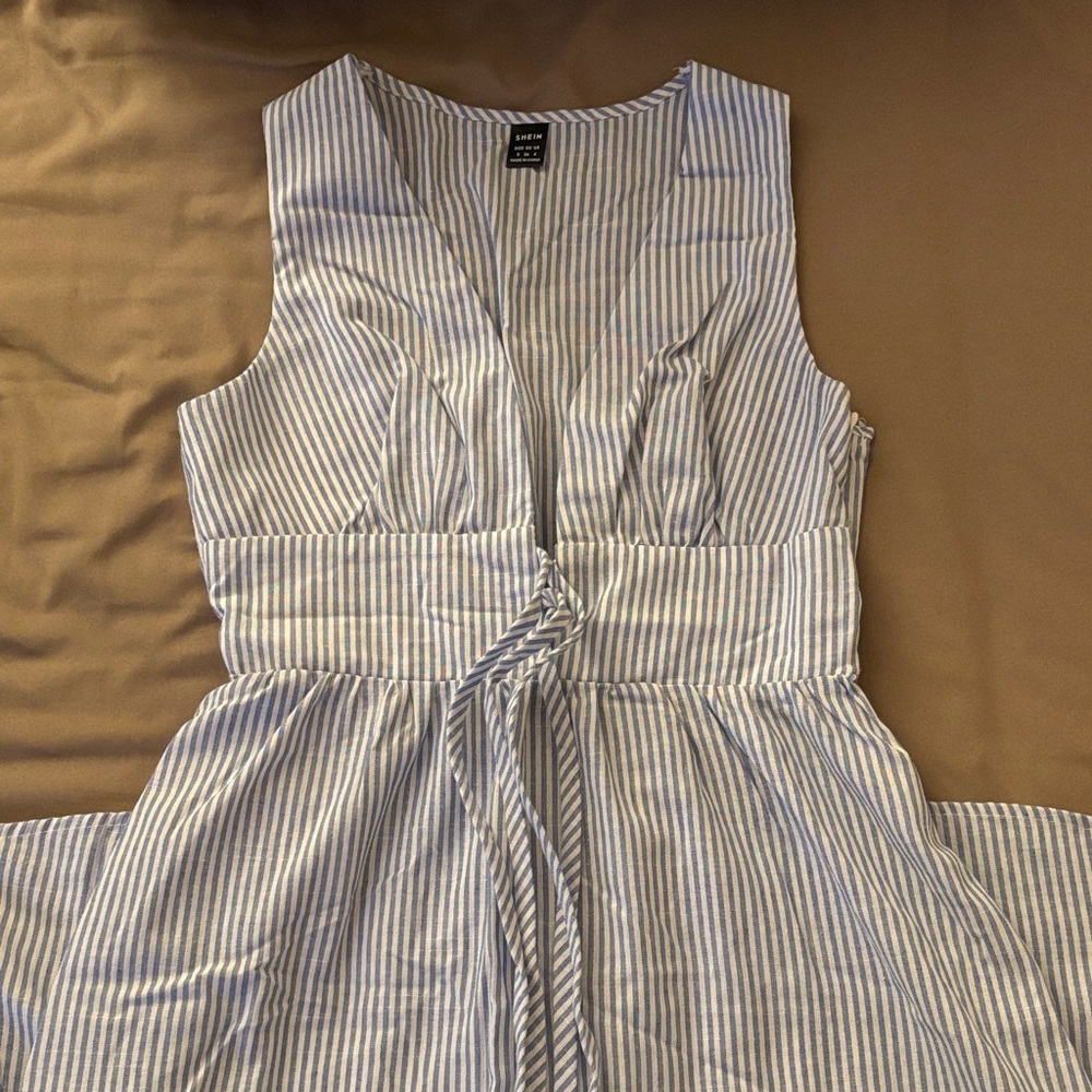 Blue Striped Dress